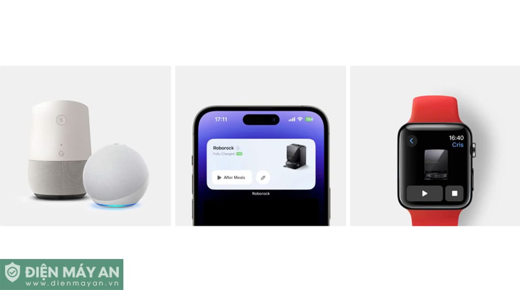 Robot hút bụi lau nhà cánh tay cơ học Roborock Saros Z70 - Đen